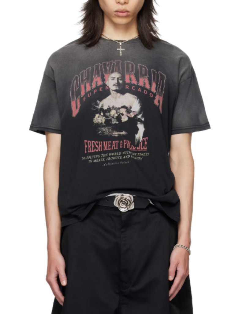 Bnwt Aw25 Willy Chavarria San Chachi Produce Easy Tee L